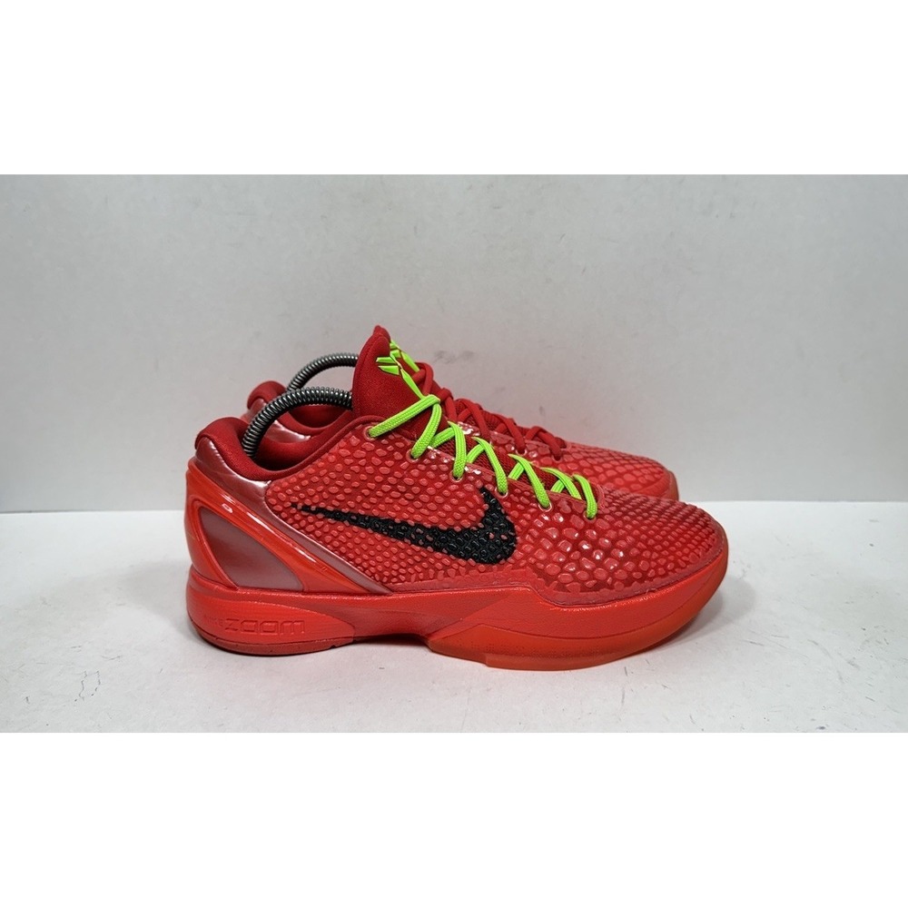 Nike Kobe 6 Protro Reverse Grinch Red Men's Size 8 FV4921-600 Shoes